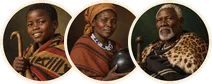 Rivales: Thabo, el pastorcito · Nthabiseng, la alfarera · Moshoeshoe, el rey de los basotho